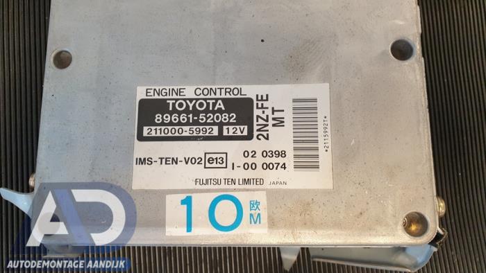 Engine management computer Toyota Yaris (P1), 1999 / 2005 1.3 16V VVT-i, Hatchback, Petrol, 1.299cc, 63kW (86pk), FWD, 2NZFE; 2SZFE, 1999-08 / 2005-11, NCP10; NCP20; NCP22; SCP12 (Used)
