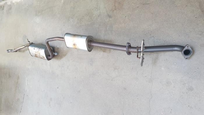 Exhaust central + rear silencer from a Ford Focus 3 1.0 Ti-VCT EcoBoost 12V 100 2012
