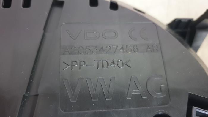 Odometer KM from a Volkswagen Golf VII Variant (AUVV) 1.4 TSI 16V 2015
