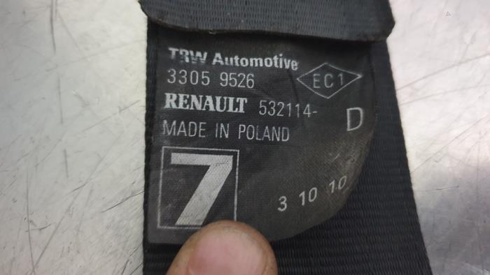 Pas bezpieczenstwa prawy tyl z Renault Twingo II (CN) 1.2 2010