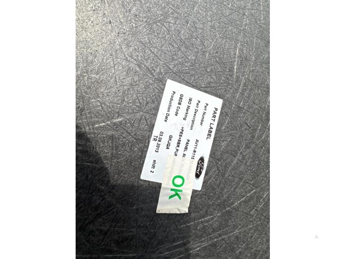 Plaque sol coffre d'un Ford B-Max (JK8) 1.4 16V 2014