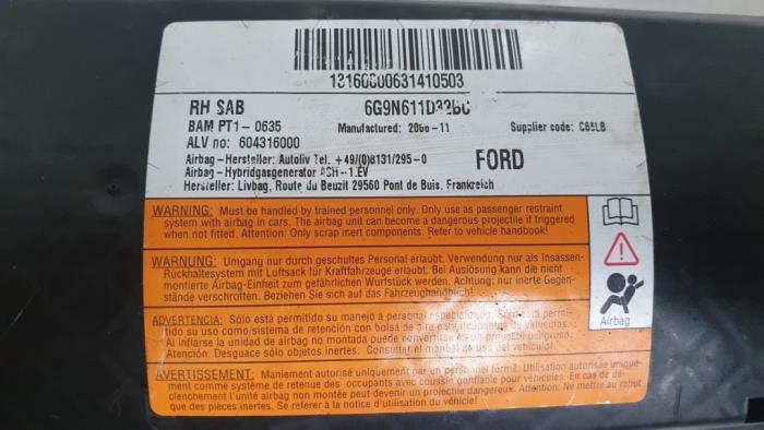 Asiento de airbag de un Ford S-Max (GBW) 2.0 TDCi 16V 140 2008