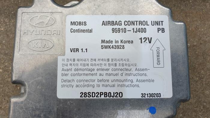Airbag set+module from a Hyundai i20 1.2i 16V 2014