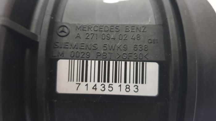 Air mass meter from a Mercedes-Benz C Sportcoupé (C203) 1.8 C-180K 16V 2003