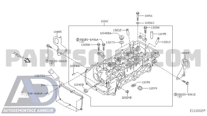 Usagé Culasse Nissan Micra (K12) 1.2 16V Prix € 99,99 Règlement à la marge proposé par Autodemontage Aandijk