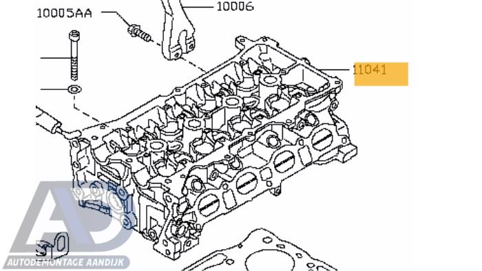 Usagé Culasse Nissan Qashqai (J10) 1.6 16V Prix € 249,99 Règlement à la marge proposé par Autodemontage Aandijk