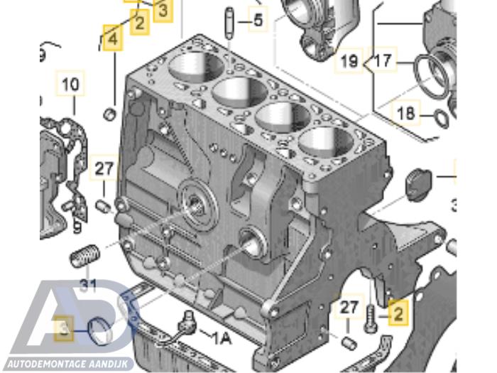 Used Engine crankcase Volkswagen Golf IV (1J1) 1.6 16V Price € 149,99 Margin scheme offered by Autodemontage Aandijk