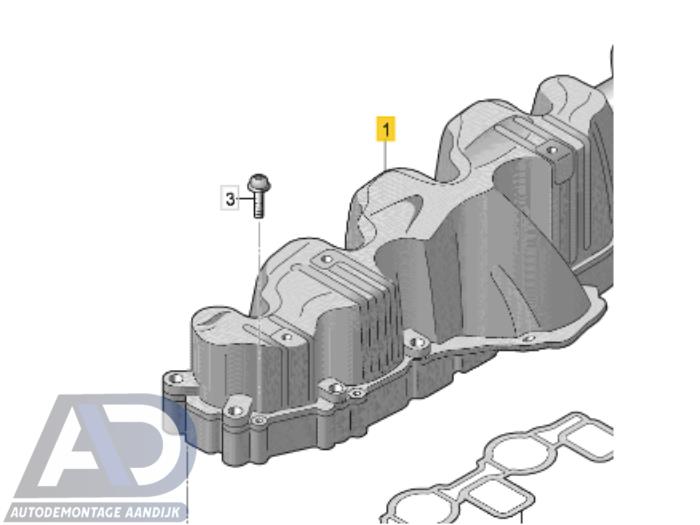 Gebrauchte Ansaugbrugge Audi A6 (C6) 2.0 TDI 16V Preis € 74,99 Margenregelung angeboten von Autodemontage Aandijk