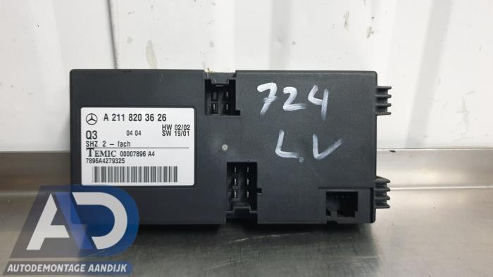 Begagnade Sätesvärmemodul Mercedes E Combi (S211) 2.7 E-270 CDI 20V Pris € 29,99 Marginaltabell erbjuds av Autodemontage Aandijk