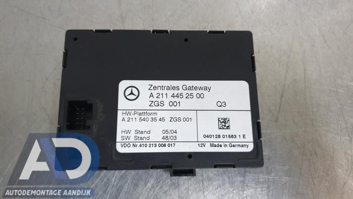 Używane Modul gateway Mercedes E Combi (S211) 2.7 E-270 CDI 20V Cena € 29,99 Procedura marży oferowane przez Autodemontage Aandijk