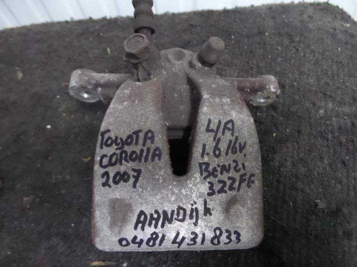Rear brake calliper, left from a Toyota Corolla Verso 2007