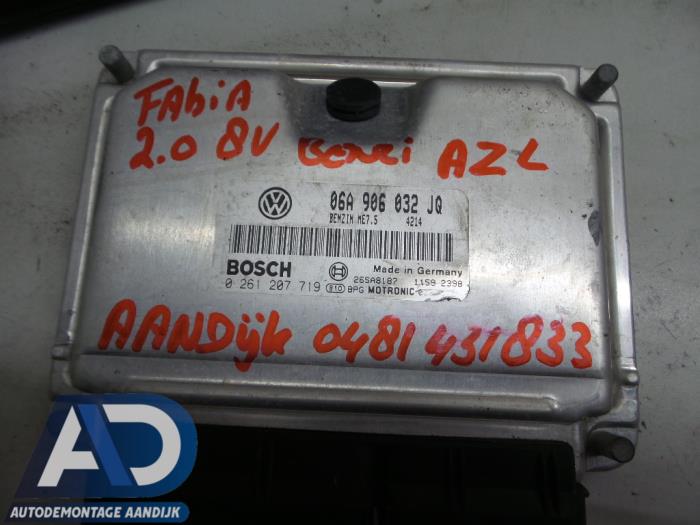 Used Engine management computer Skoda Fabia (6Y5) 2.0i Price € 74,99 Margin scheme offered by Autodemontage Aandijk
