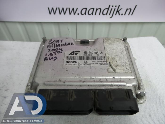 Used Engine management computer Seat Alhambra (7V8/9) 1.9 TDi 115 Price € 49,99 Margin scheme offered by Autodemontage Aandijk