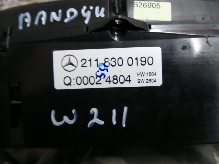 Air conditioning control panel from a Mercedes E-Klasse 2005