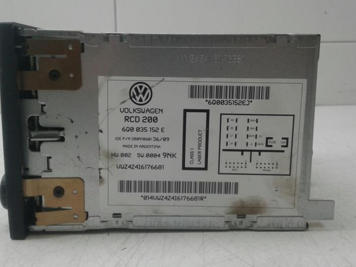 Radio CD player Volkswagen Sharan - 6Q0035152EJ