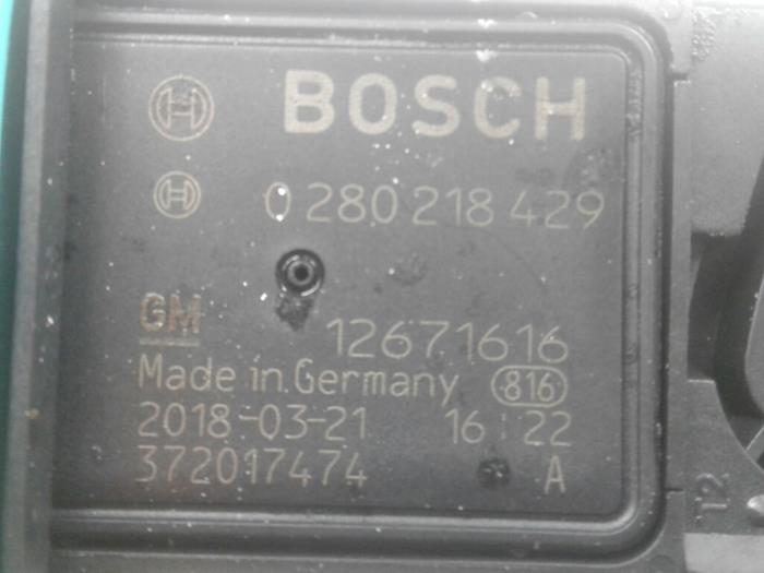 Dosimètre à air d'un Opel Zafira Tourer (P12) 1.4 Turbo 16V Bi-Fuel ecoFLEX 2018