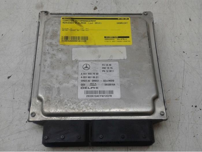 Used Engine management computer Mercedes A (W176) 1.8 A-180 CDI 16V Autom. Price € 145,95 Margin scheme offered by Wessel Parts & Service B.V.