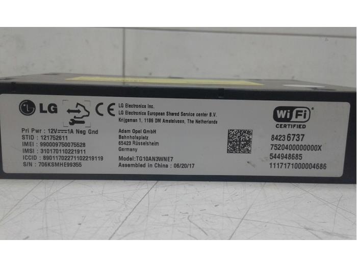 Używane Modul WiFi Opel Cascada 1.6 SIDI Eco Turbo 16V Cena € 56,70 Procedura marży oferowane przez Wessel Parts & Service B.V.