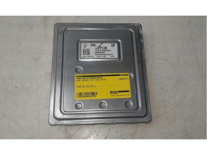 Used Engine management computer Opel Astra K 1.4 Turbo 16V Price € 313,95 Margin scheme offered by Wessel Parts & Service B.V.