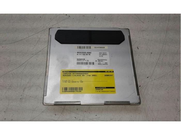 Used Engine management computer Mercedes C Combi (S203) 2.0 C-180 16V Price € 131,25 Margin scheme offered by Wessel Parts & Service B.V.