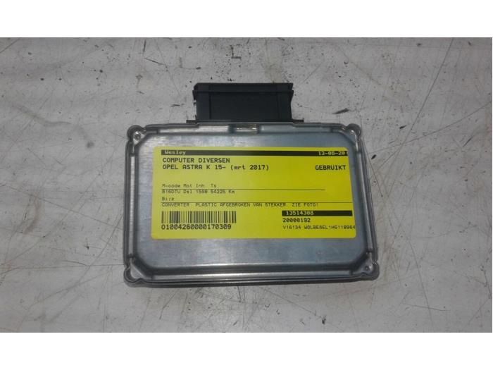 Used Computer, miscellaneous Opel Astra K 1.6 CDTI 110 16V Price € 93,45 Margin scheme offered by Wessel Parts & Service B.V.