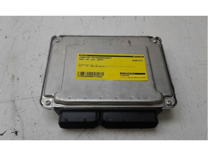 Used Engine management computer Audi A4 Avant (B6) 1.9 TDI PDE 130 Price € 51,45 Margin scheme offered by Wessel Parts & Service B.V.