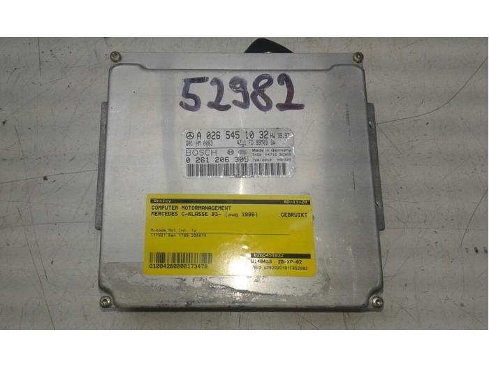 Gebrauchte Steuergerät Motormanagement Mercedes C (W202) 1.8 C-180 16V Preis € 61,95 Margenregelung angeboten von Wessel Parts & Service B.V.