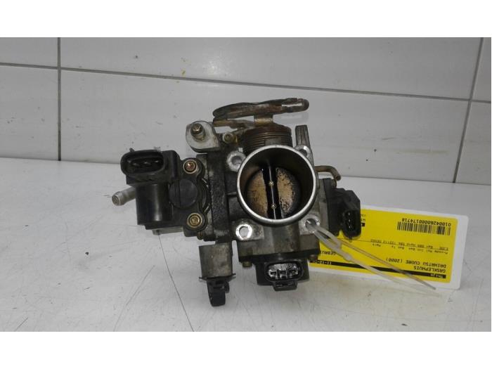 Gebrauchte Drosselklappengehäuse Daihatsu Cuore (L251/271/276) Preis € 21,00 Margenregelung angeboten von Wessel Parts & Service B.V.