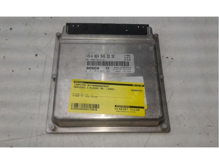 Used Engine management computer Mercedes S (W220) 3.2 S-320 CDI 24V Price € 156,45 Margin scheme offered by Wessel Parts & Service B.V.