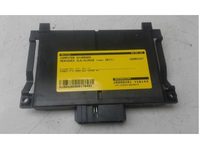 Used Computer, miscellaneous Mercedes GLE (W166) 500 e 3.0 V6 24V 4-Matic Price € 131,25 Margin scheme offered by Wessel Parts & Service B.V.