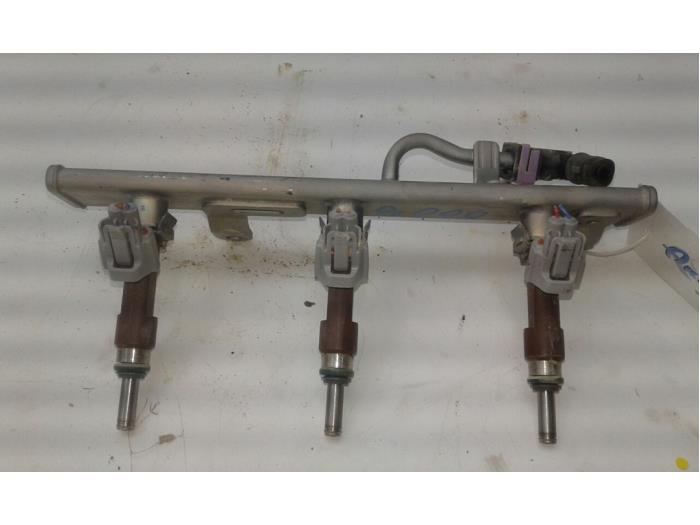 Micra Injector Code Fuel injector nozzle Nissan Micra 1.0 IG-T 100 - 166008769R H4D450