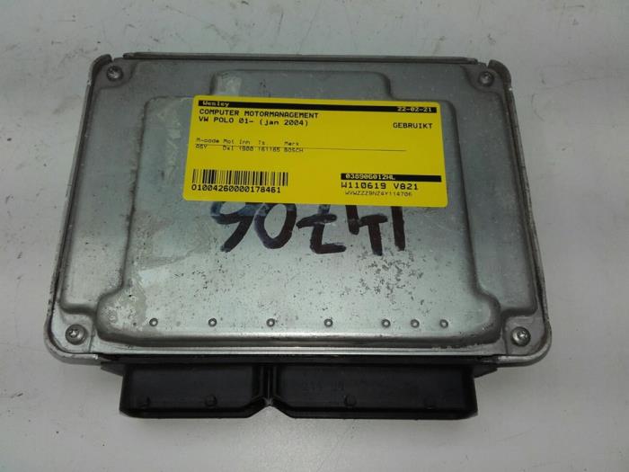 Used Engine management computer Volkswagen Polo IV (9N1/2/3) 1.9 SDI Price € 72,45 Margin scheme offered by Wessel Parts & Service B.V.