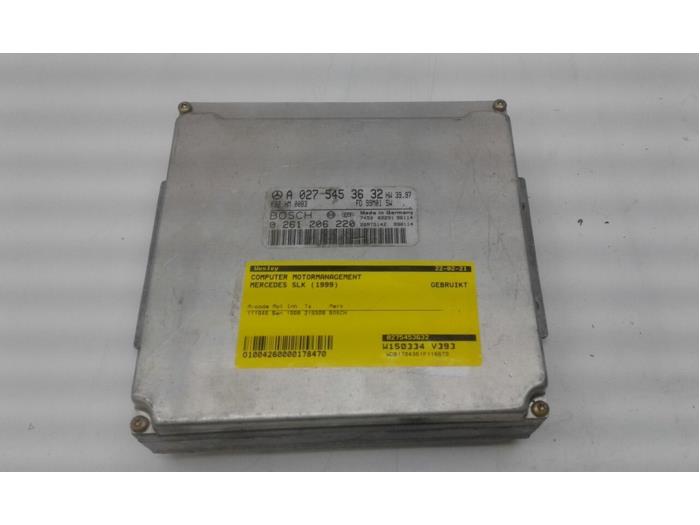 Used Engine management computer Mercedes SLK (R170) 2.0 200 16V Price € 103,95 Margin scheme offered by Wessel Parts & Service B.V.