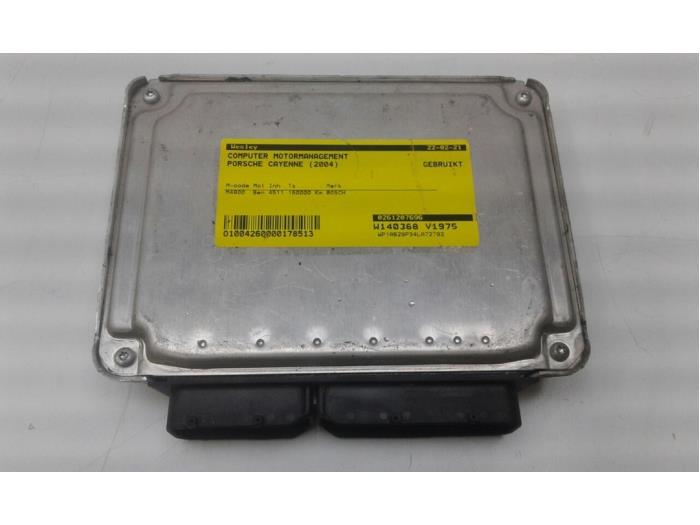 Used Engine management computer Porsche Cayenne (9PA) 4.5 S V8 32V Price € 208,95 Margin scheme offered by Wessel Parts & Service B.V.
