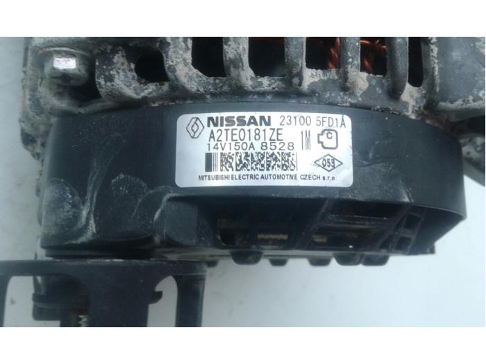 Begagnade Dynamo Nissan Micra (K14) 1.5 dCi Pris på förfrågan erbjuds av Wessel Parts & Service B.V.
