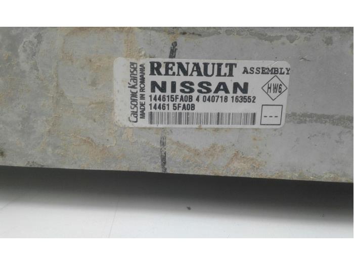 Ladeluftkühler van een Nissan Micra (K14) 1.5 dCi 2020