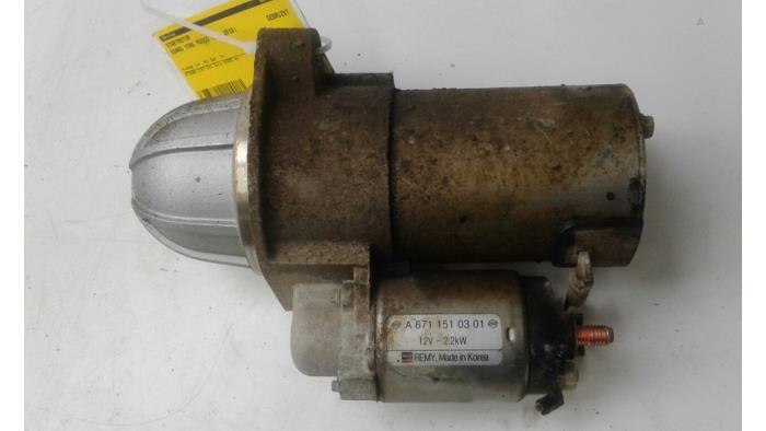 Begagnade Startmotor Ssang Yong Musso Grand 2.2e-XDi 4x4 Pris € 131,25 Marginaltabell erbjuds av Wessel Parts & Service B.V.