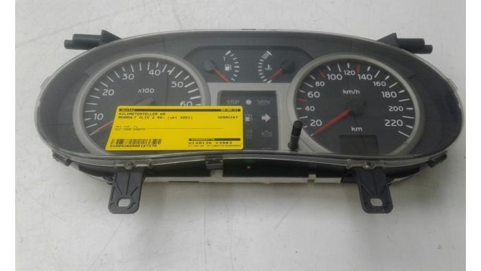 Cuentakilómetros de un Renault Clio II Societe (SB) 1.5 dCi 65 2001