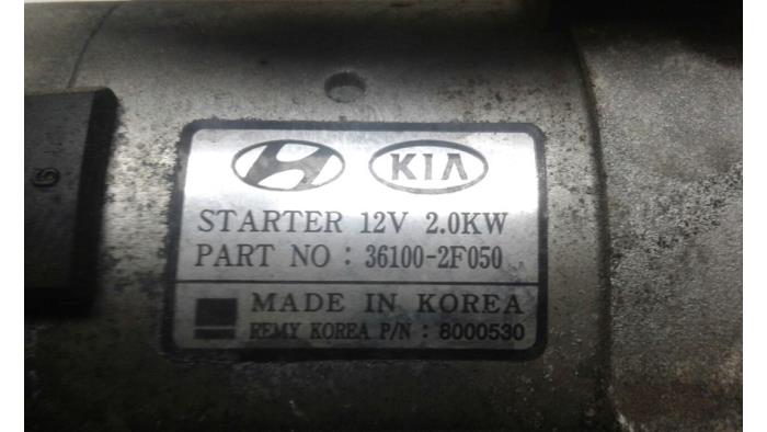 Démarreur d'un Hyundai iX35 (LM) 2.0 CRDi 16V 4x4 2013