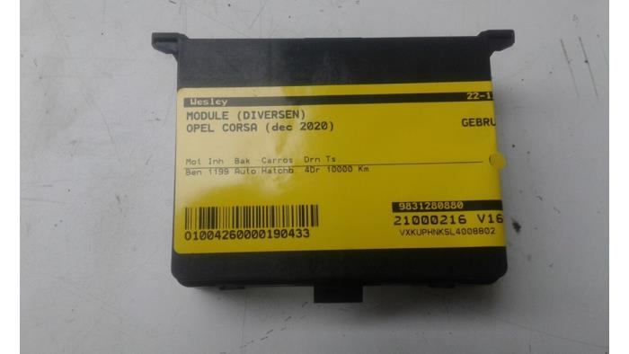 Używane Modul (rózne) Opel Corsa F (UB/UH/UP) 1.2 Turbo 12V 100 Cena € 51,45 Procedura marży oferowane przez Wessel Parts & Service B.V.