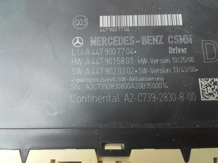 Begagnade Sätesdator Mercedes EQV 300 Pris € 102,80 Marginaltabell erbjuds av Wessel Parts & Service B.V.