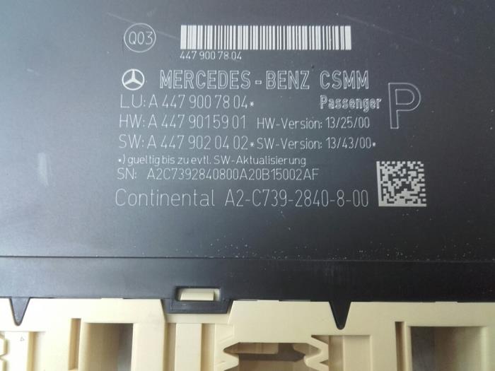 Begagnade Sätesdator Mercedes EQV 300 Pris € 102,80 Marginaltabell erbjuds av Wessel Parts & Service B.V.