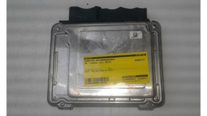 Engine management computer Volkswagen T-Cross, 2018 1.0 TSI 95 12V, SUV, Petrol, 999cc, 70kW (95pk), FWD, CHZL; DKLA; DLAC; DUSB, 2018-12 (Used)