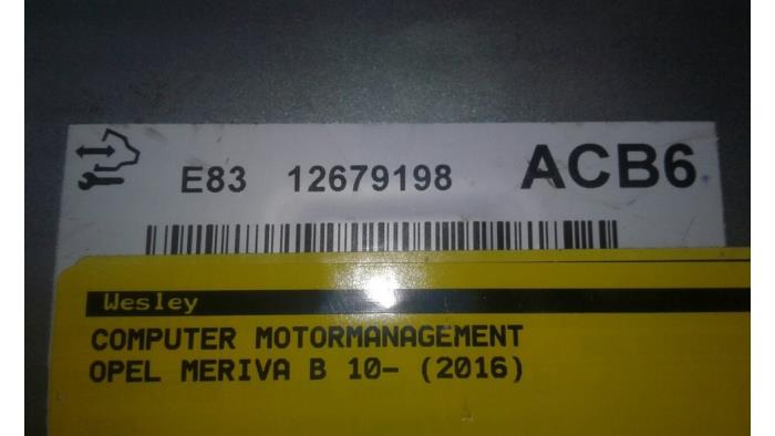 Ordenador de gestión de motor de un Opel Meriva 1.4 Turbo 16V ecoFLEX 2016