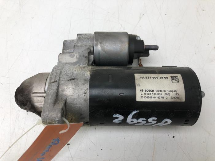 Used Starter Mercedes C (W204) 2.2 C-220 CDI 16V BlueEFFICIENCY Price € 78,75 Margin scheme offered by Wessel Parts & Service B.V.