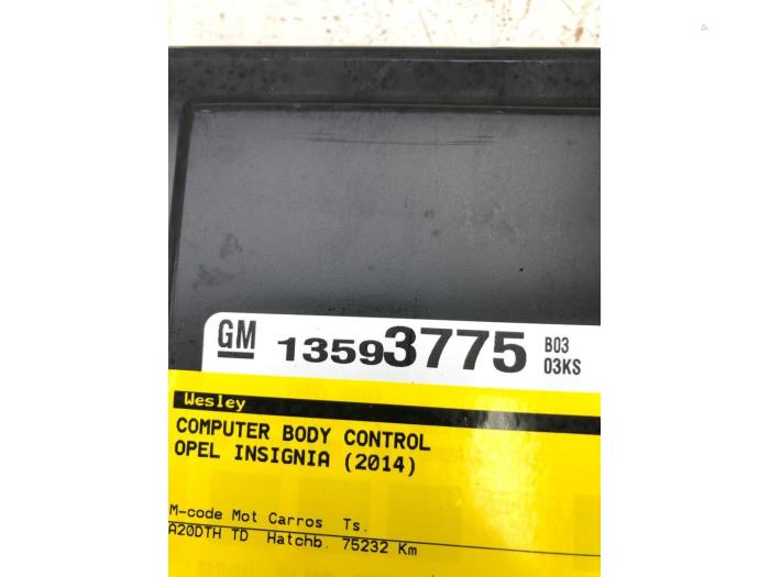 Used Body control computer Opel Insignia 2.0 CDTI 16V 130 Ecotec Price € 78,75 Margin scheme offered by Wessel Parts & Service B.V.