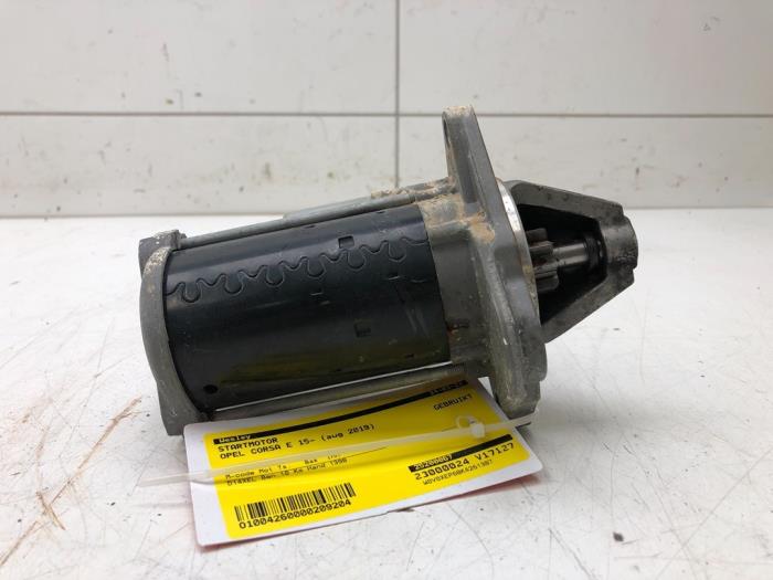 Anlasser Opel Corsa E, 2014 1.4 16V, Fließheck, Benzin, 1.398cc, 66kW (90pk), FWD, B14XEL; D14XEL; DTEMP, 2014-09 (Gebraucht)
