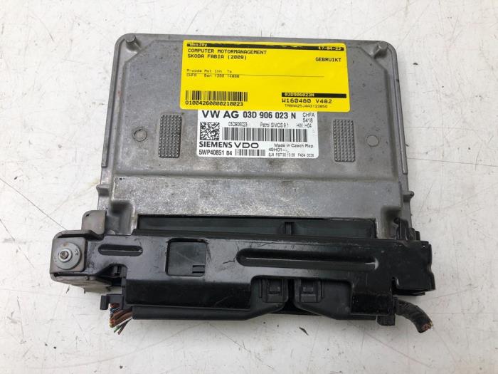 Used Engine management computer Skoda Fabia II (5J) 1.2i Price € 61,95 Margin scheme offered by Wessel Parts & Service B.V.