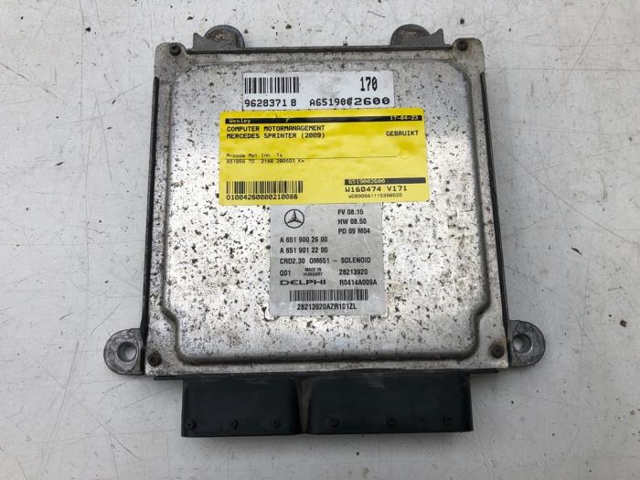 Used Engine management computer Mercedes Sprinter 3t (906.61) 210 CDI 16V Price € 156,45 Margin scheme offered by Wessel Parts & Service B.V.