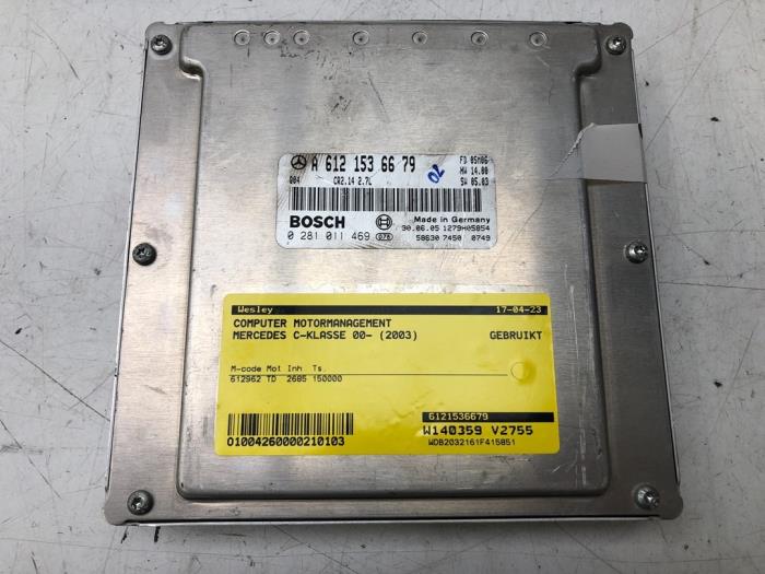 Used Engine management computer Mercedes C Combi (S203) 2.7 C-270 CDI 20V Price € 103,95 Margin scheme offered by Wessel Parts & Service B.V.